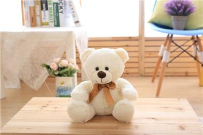Planet Gates white High Quality Toy Cartoon Teddy Bear Plush Toys 25cm Stuffed Plush Animals Bear Doll Birthday Gift For Children