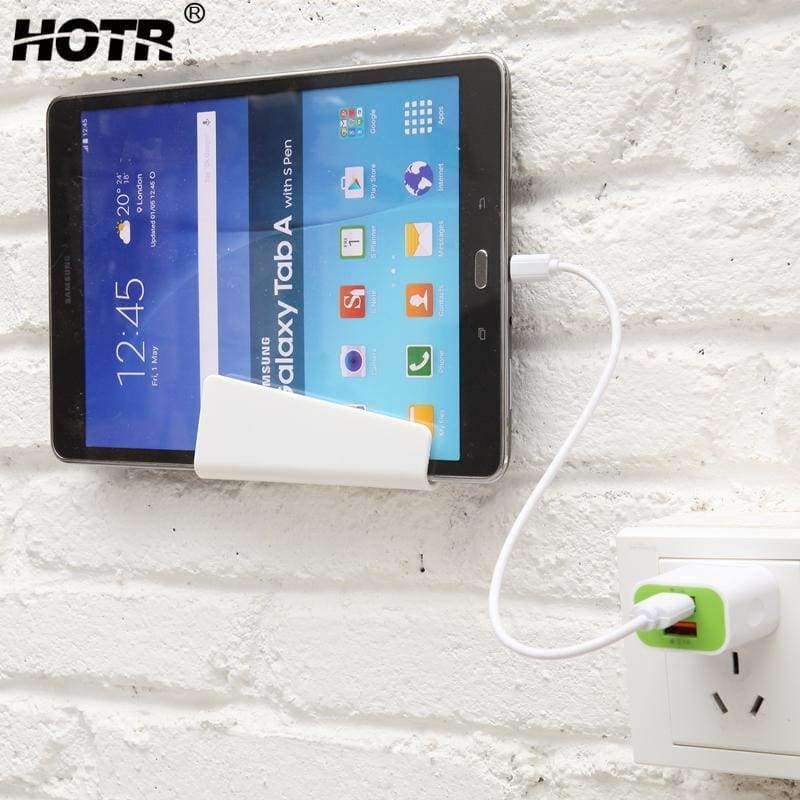 Planet Gates white HOTR Tablet Holder Wall Phone Holder Box Charging Holder Storage Universal Stand Mount Support Home Decoration Accessories