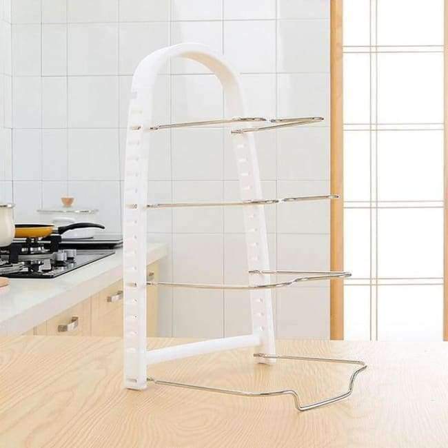 Planet Gates Blue HUIYI HOME Kitchen Storage Racks Multi-Purpose Pot Pan Cookware Lid Chopping Block Shelf Kitchen Organizer EGN154