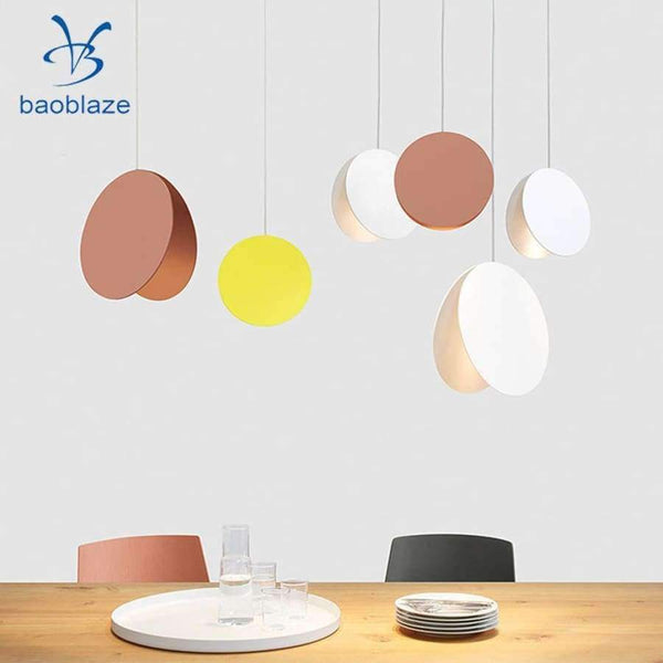 Planet Gates White Iron Round Modern Shade Chandelier Ceiling Hanging Lamp LivingRoom E14