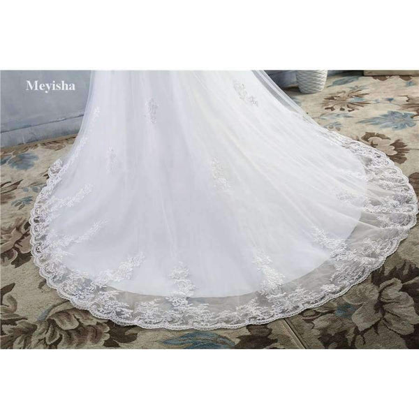 Planet Gates White Ivory Gown Tulle Sweetheart Wedding Dress Real Photo Court Train for bride Dresses plus size High Quality