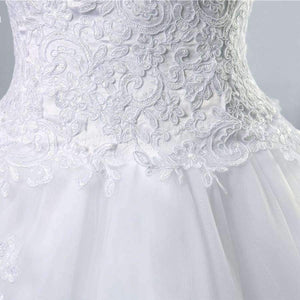 Planet Gates White Ivory Gown Tulle Sweetheart Wedding Dress Real Photo Court Train for bride Dresses plus size High Quality
