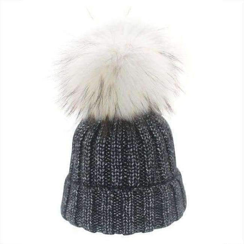 Planet Gates white / Kids for 46-52cm 2018 Winter Blends Women Beanies Knit Hat Real Pompoms Fur Ball Beanie Gorro Solid Caps Casual Knit Crochet Bonnet Cap Hats