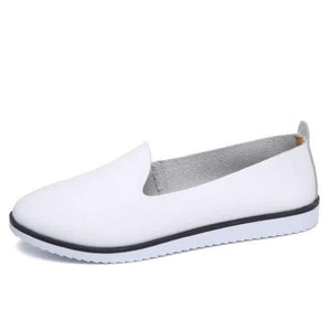 Planet Gates White KLB 9927 / 35 kilobili Women Ballet Flats Shoes Genuine Leather Slip on ladies Shallow Moccasins Casual Shoes Female Summer Loafer Shoes Women