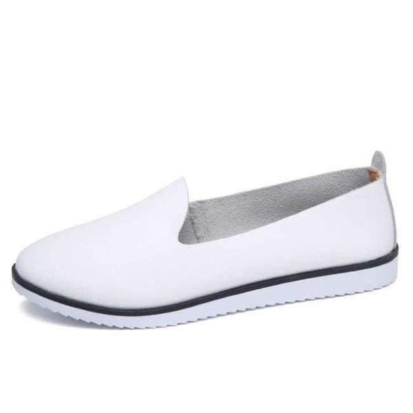 Planet Gates White KLB 9927 / 35 kilobili Women Ballet Flats Shoes Genuine Leather Slip on ladies Shallow Moccasins Casual Shoes Female Summer Loafer Shoes Women