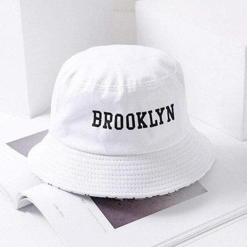 Planet Gates white / L(55-59cm) Brooklyn Bucket Hat  Sad Boy Fisherman  Hat Outdoor Travel Hat Fashion Sun Cap for Men Women Bob Panama big  head
