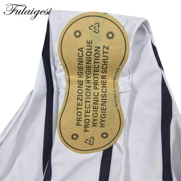 Planet Gates White / L Black and white striped Bikini set women push up swimsuit women swimwear 2018 sexy Low waist bandeau bathing suit new