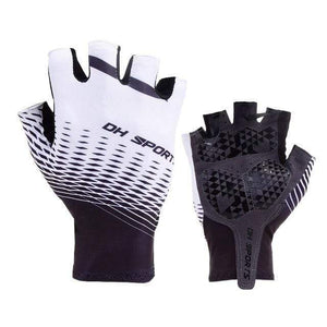 Planet Gates White / L Cycling Gloves Half Finger Gel Sports Racing Bicycle Mittens Women Men Summer Road Bike Anti-slip Outdoor Gloves