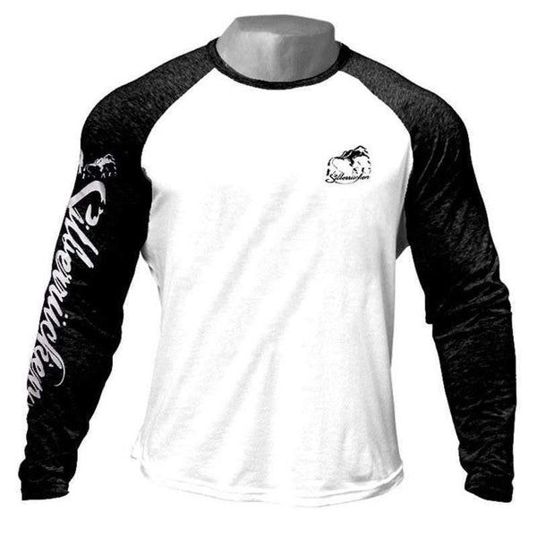 Mens Casual Fashion Cotton T-shirt Man Gyms Fitness Jogger Workout Loose Long Sleeve T Shirt Male Patchwork Tees Tops Apparel
