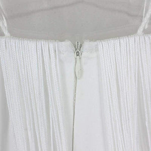 Planet Gates White / L Party Dresses Women White Elegant Evening Spaghetti Strap Sexy Dress V Neck Backless Mini Summer Dress Vestido