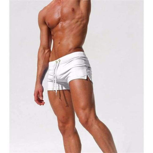 Planet Gates White / L Swimwear Men Swimsuit Maillot De Bain Swim Suits Boxer Shorts Swim Trunks Swimming Surf Banadores Sunga zwembroek heren