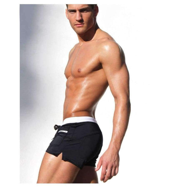 Planet Gates White / L Swimwear Men Swimsuits Men's Swimming Trunks Swimming Boxer Shorts Sports Suits Surf Board Shorts Trunks Men Swim Suits