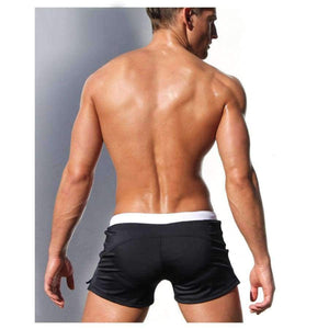 Planet Gates White / L Swimwear Men Swimsuits Men's Swimming Trunks Swimming Boxer Shorts Sports Suits Surf Board Shorts Trunks Men Swim Suits