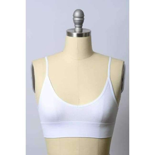 Planet Gates White / L Womens Underwear Top Bras Hollow Out Ribbed Bra Back U Shape Wire Free Full Cup Bralette