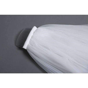 Planet Gates White Lace Applique Two Layers Wedding Veils 2018 1.5 M Long Veils With Comb Wedding Accessories Bridal Veil velos de novia