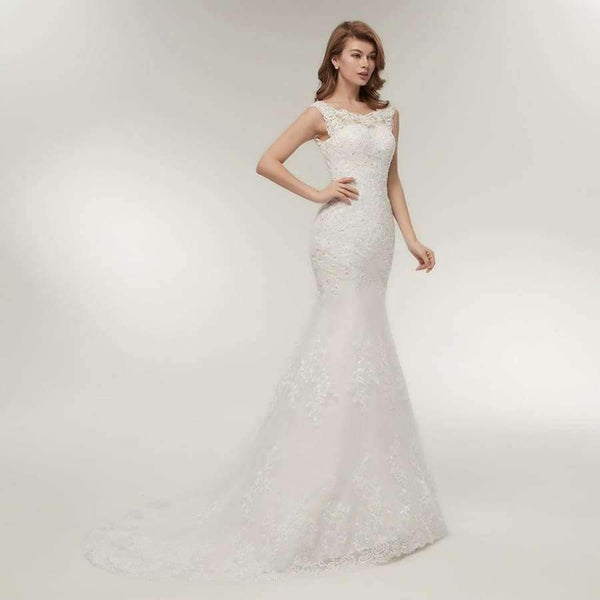 Planet Gates white lace up / 2 New Arrival Lace Mermaid Wedding Dresses 2017 Plus Size Bridal Alibaba Wedding Gowns Real Photo Free Shipping FSM-144M