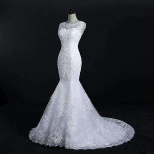 Planet Gates white lace up / 2 New Arrival Lace Mermaid Wedding Dresses 2017 Plus Size Bridal Alibaba Wedding Gowns Real Photo Free Shipping FSM-144M