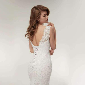 Planet Gates white lace up / 2 New Arrival Lace Mermaid Wedding Dresses 2017 Plus Size Bridal Alibaba Wedding Gowns Real Photo Free Shipping FSM-144M