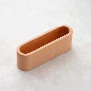 Planet Gates White Large Capacity Desktop Quality Wooden Business Card Case Office Accessories School Supplies Stationery