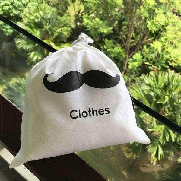 Planet Gates White LASPERAL 6pcs/Set Creative Printed Travel Bag Clothes Shoe Cosmetic Waterproof Storage Bag Portable Drawstring Storage Container
