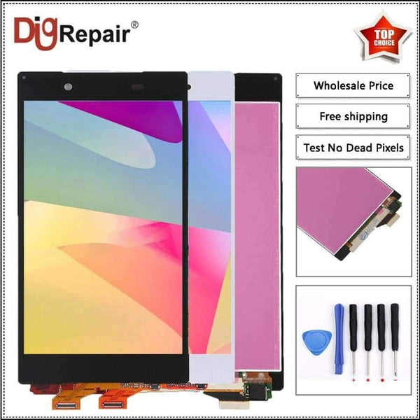 Planet Gates White LCD Only Sony Xperia Z5 E6603 E6633 E6653 E6683 LCD Display Digitizer Touch Screen display for sony xperia z5 lcd e6653 lcd