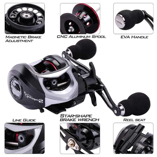 Planet Gates White / Left Hand 18+1BB Fishing Reel Strong Drag Power 10kg White Right/Left Handed Carp Fishing Wheels Fishing Tracking