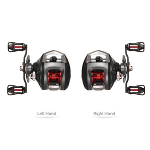 Planet Gates White / Left Hand Speed Baitcasting Fishing Reel 13BB Ball Bearing GT 6.3:1 Baitcasting Fishing Reel Coils with Brake System Carretilha