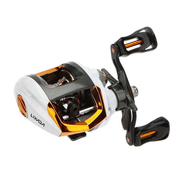 Planet Gates White / Left Hand Speed Baitcasting Fishing Reel 13BB Ball Bearing GT 6.3:1 Baitcasting Fishing Reel Coils with Brake System Carretilha