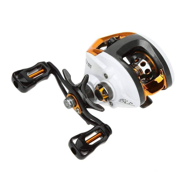 Planet Gates White / Left Hand Speed Baitcasting Fishing Reel 13BB Ball Bearing GT 6.3:1 Baitcasting Fishing Reel Coils with Brake System Carretilha