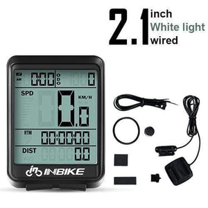Planet Gates White Light-Wired Waterproof Bicycle Computer Wireless And Wired MTB Bike Cycling Odometer Stopwatch Speedometer Watch LED Digital Rate