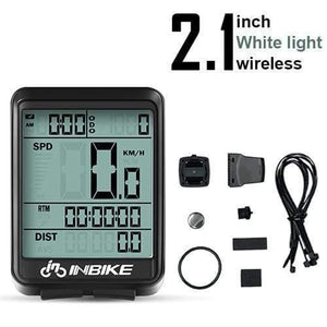 Planet Gates White Light-Wireless Waterproof Bicycle Computer Wireless And Wired MTB Bike Cycling Odometer Stopwatch Speedometer Watch LED Digital Rate