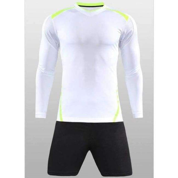 Planet Gates White Long / Kid XS Long-Sleeved Soccer Suits Men's Version Of Adult Children's Football Training Clothing Breathable Comfortable ZQF45