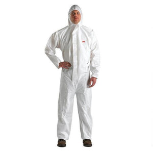 Planet Gates White / M 3M 4510 Safety Clothing Disposable Protective Coverall Hooded Suit Dustproof Anti Particles/Limited Liquid Chemical Splash