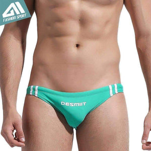 Planet Gates White / M DESMIIT Men's Bikini Beach Swimming Brief New Summer Men's Swimwear Low Waist Diving Swimsuit for Men DT31 Dropshipping