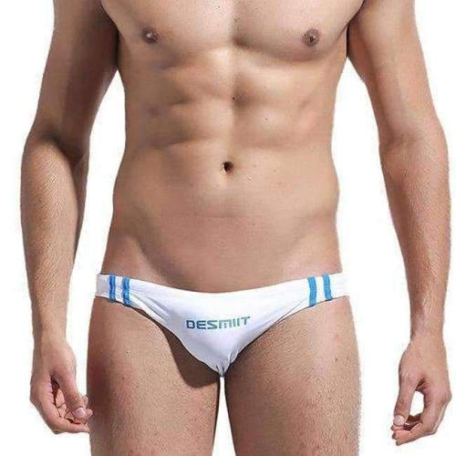 Planet Gates White / M DESMIIT Men's Bikini Beach Swimming Brief New Summer Men's Swimwear Low Waist Diving Swimsuit for Men DT31 Dropshipping
