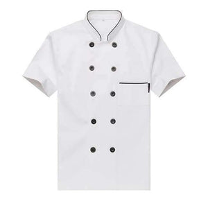 Planet Gates white / M Long Sleeve Men Restaurant Chef Jacket for Cook Work Wear Hotel Breathable Double-breasted Woman Chef Uniform Kitchen Tool 89