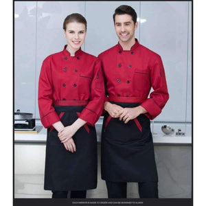 Planet Gates white / M Long Sleeve Men Restaurant Chef Jacket for Cook Work Wear Hotel Breathable Double-breasted Woman Chef Uniform Kitchen Tool 89