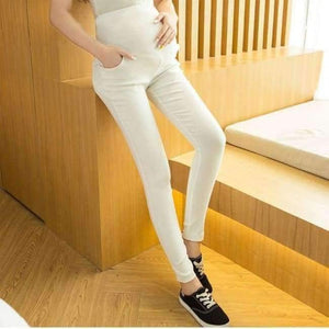 Planet Gates White / M Maternity Pants Capris Full Length High Maternity Clothes pregnancy Pants For Pregnant Women Maternity trousers