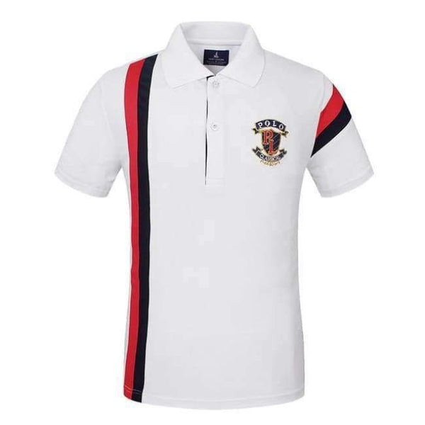 Planet Gates White / M T-Shirt Men Golf Polo Cotton Tops & Tees Short Sleeve Golf Shirts Quick Dry Fit Plus Size M-XXX