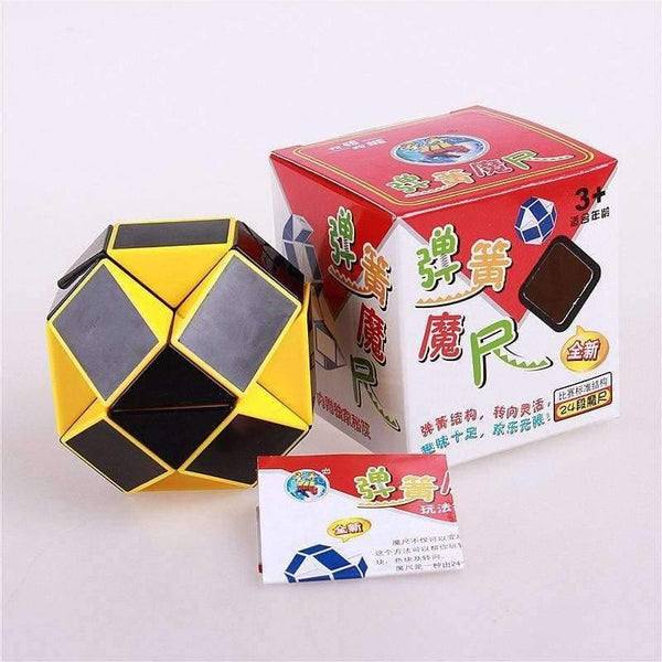 Planet Gates white Magic snake ruler puzzle toy 24 speed Blocks Snake Twist Puzzle Children Educational Game Toys  Magic Cube For Kids Gift