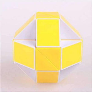 Planet Gates white Magic snake ruler puzzle toy 24 speed Blocks Snake Twist Puzzle Children Educational Game Toys  Magic Cube For Kids Gift