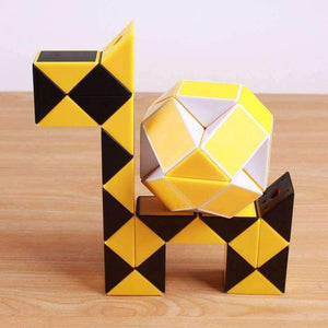 Planet Gates white Magic snake ruler puzzle toy 24 speed Blocks Snake Twist Puzzle Children Educational Game Toys  Magic Cube For Kids Gift