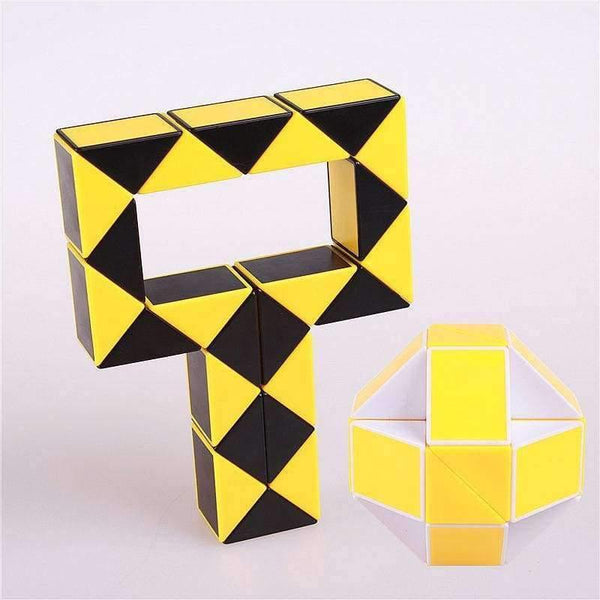 Planet Gates white Magic snake ruler puzzle toy 24 speed Blocks Snake Twist Puzzle Children Educational Game Toys  Magic Cube For Kids Gift