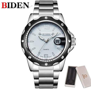Planet Gates White Man Watch Stainless Steel Strap Watches Military Watch casual fashion  wristwatches Waterproof Watch man relogio masculino