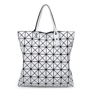 Planet Gates WHITE Matte Finish Folding Handbag Women Handbags Fashion Casual Tote Fashion Women Tote Mochila