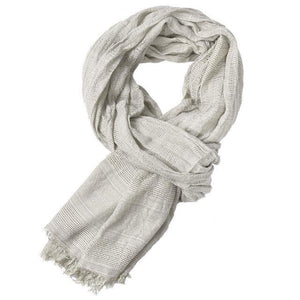 Planet Gates White Men Viscose Solid Chevron Long Scarf Soft Winter Summer Crepe Fashion Skinny Shawl Autumn