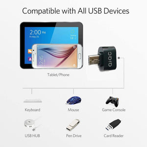 Planet Gates White Micro USB OTG Adapter Male to USB 2.0 Micro Adapter Converter for Samsung Xiaomi LG Huawei asus ZTE google Android Mobile Phones