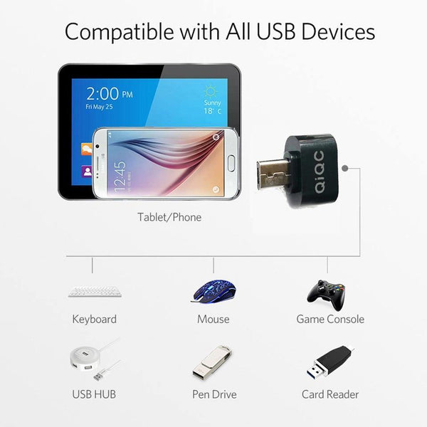Planet Gates White Micro USB OTG Adapter Male to USB 2.0 Micro Adapter Converter for Samsung Xiaomi LG Huawei asus ZTE google Android Mobile Phones