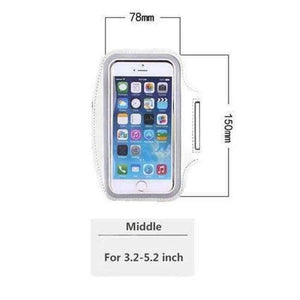 Planet Gates White Middle Armband Hand Bag Case For iPhone 7 6 Cloth Gym Running Pouch Arm Band For iPhone 7 7s Plus Tiske Mobile Phone Holder Bag