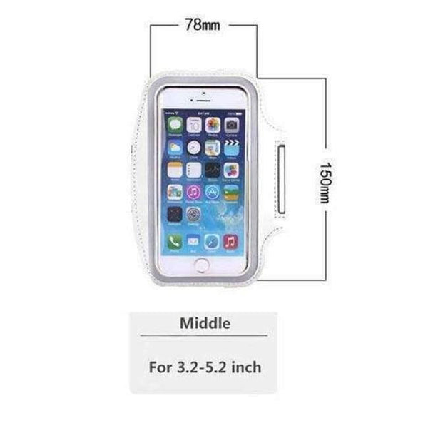 Planet Gates White Middle Armband Hand Bag Case For iPhone 7 6 Cloth Gym Running Pouch Arm Band For iPhone 7 7s Plus Tiske Mobile Phone Holder Bag